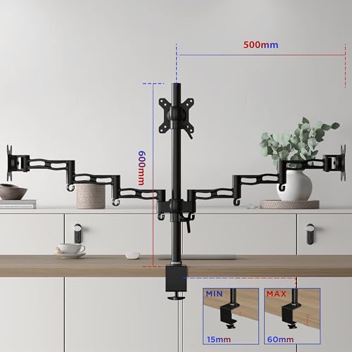 Duronic DM353 Tischhalterung für 3 Monitore - 2