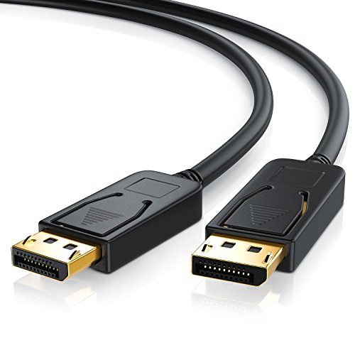 CSL – 3m Ultra HD (4k) Displayport 1.2v (DP) auf Displayport 1.2v (DP) Kabel | inkl. Speerfunktion | Auflösung bis zu 3840 x 2160 bei 30 Hz | HDCP 1.3 | bis zu 17 Gbit/s | Zertifiziert | dreifach geschirmt | 24k vergoldete Kontakte | für Grafikkarten / PC und Apple - 2