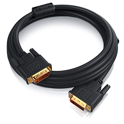 CSL – 2m DVI zu DVI Kabel | Dual Link 24+1 | vergoldete Kontakte | HDTV Auflösungen bis 2560×1600 | 2x Ferritkern | verzinnte OFC Kupferleiter | x.v.Color - 6